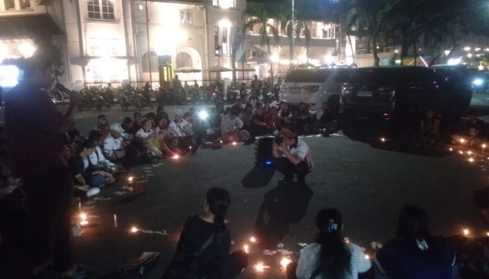 Doa Bersama dan Menyalakan 1000 Lilin Hiasi Kota Medan, Begini Kata Ketua Umum Horas Bangso Batak