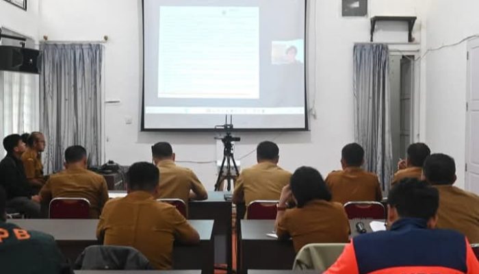 Bupati Humbahas Ikuti Sosialisasi Proses Pendataan Rumah Rusak Akibat Bencana Banjir Bandang dan Longsor di Wilayah Sumatera