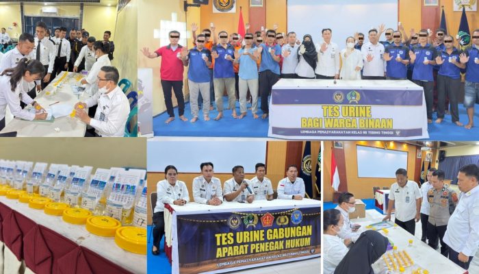 Start 2026 Tanpa Narkoba, Lapas Tebing Tinggi Laksanakan Tes Urine