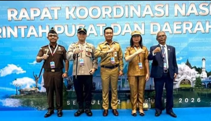 Bupati Humbahas bersama Forkopimda Hadiri Rakornas Pemerintah Pusat dan Daerah
