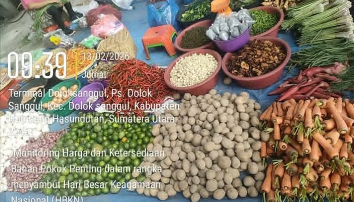 Pemkab Humbahas Monitoring Ketersediaan dan Stabilitas Harga Bahan Pangan Menjelang HBKN dan Idul Fitri 2026