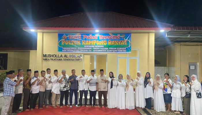 Polsek Kampung Rakyat Gelar Buka Puasa Bersama, Wujudkan Kedekatan Polri dengan Masyarakat