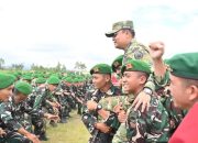 Bupati Humbahas Pimpin Upacara Penyambutan Prajurit Yonif TP 955/Hoda Sihapaspili di Doloksanggul