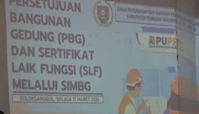 Pemkab Humbahas Sosialisasikan Pengurusan Persetujuan Bangunan Gedung/ PBG dan Sertifikat Laik Fungsi/SLF Pembangunan Koperasi Desa Merah Putih/KDMP