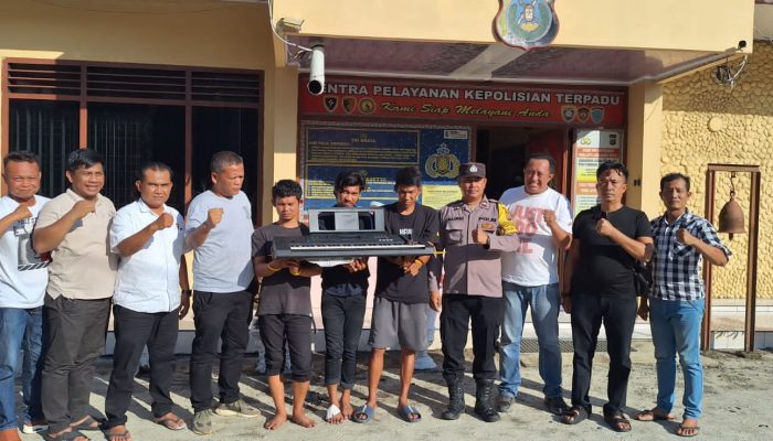 Polsek Bangun Ringkus 3 Pelaku Bobol Rumah Polwan di Siantar