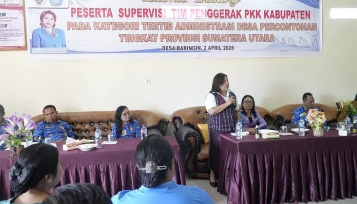 Ketua TP PKK Humbahas Laksanakan Supervisi Kategori Tertib Administrasi di Desa Baringin