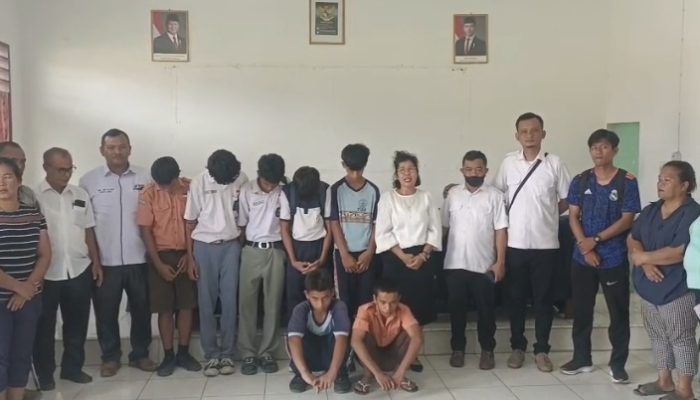 Polsek Tanah Jawa Gelar Razia Kasih Sayang, Sasar Pelajar yang Bolos Sekolah