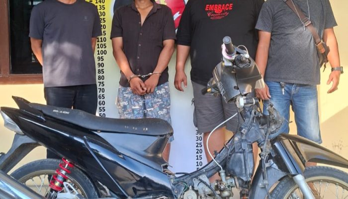 Polsek Bandar Huluan Ringkus Pelaku Curanmor di Tanjung Pinggir, Septor Dicuri dari Huta II Afd III Bandar Betsy