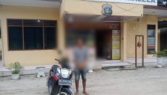 Pinjam Motor Modus Beli Rokok, Pelaku Penggelapan di Gunung Malela Diringkus Kurang dari 48 Jam