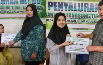 Kepala Desa Sutrisno Serahkan BLT Desa Periode Januari–Maret 2026 kepada Keluarga Penerima Manfaat