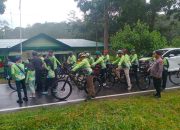 Polres Simalungun Lakukan Pengamanan Gowes Danrindam I/Bukit Barisan, Rute 30,5 Km Menuju Parapat 