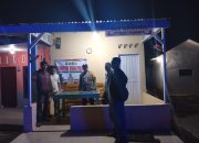 Cegah Gangguan Kamtibmas, Bhabinkamtibmas Polsek Bandar Huluan Rutin Cek Pos Kamling Malam Hari