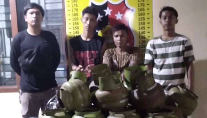 Polsek Bandar Huluan Bongkar Pencurian 34 Tabung Gas, Dua Pelaku Diamankan