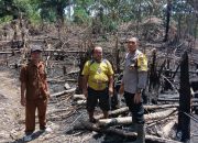 Bhabinkamtibmas Polsek Silou Kahean Cek Titik Hotspot di Dusun Bahowan, Api Ditemukan Sudah Padam