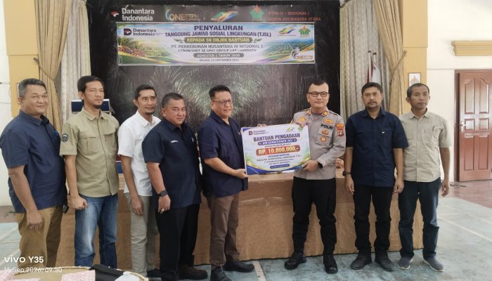 PTPN IV Regional I Salurkan TJSL Rp353,9 Juta untuk 38 Objek di Labuhanbatu