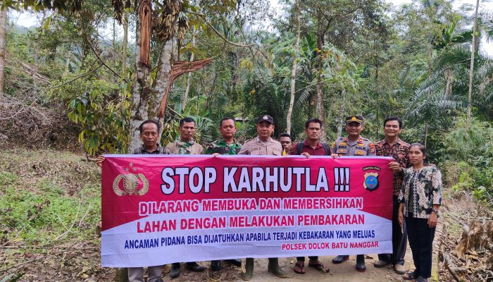 Polsek Dolok Batu Nanggar Gencarkan Sosialisasi Karhutla, Ajak Warga Sordang Jaga Lingkungan dari Api