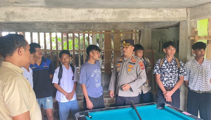 Operasi Kasih Sayang, Polsek Tanah Jawa Amankan 10 Pelajar Bolos di Warung Bilyard