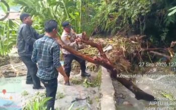 Haranggaol Dilanda Banjir, 4 Rumah Terendam dan 2 Rusak, Polres Simalungun Turun ke Lokasi