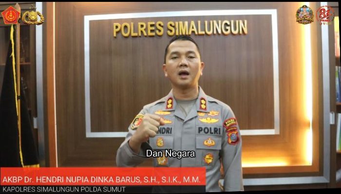 Kapolres Simalungun Sampaikan Ucapan Dirgahayu TNI ke-81, Tegaskan Sinergi TNI-Polri Jaga Keamanan Bangsa